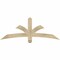 Ekena Millwork Davenport Rough Sawn Timber Gable Bracket, Douglas Fir, 60"W x 22"H x 2"D x 4"F, 9/12 Pitch GBW060X22X0204DAV00RDF - alternate 1